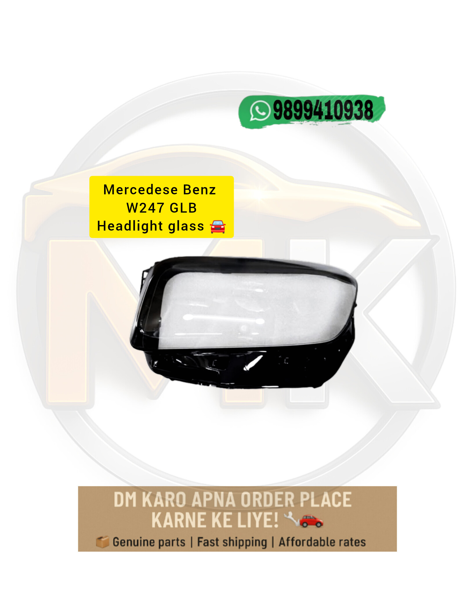 MERCEDES BENZ GLB W247 HEADLIGHT GLASS